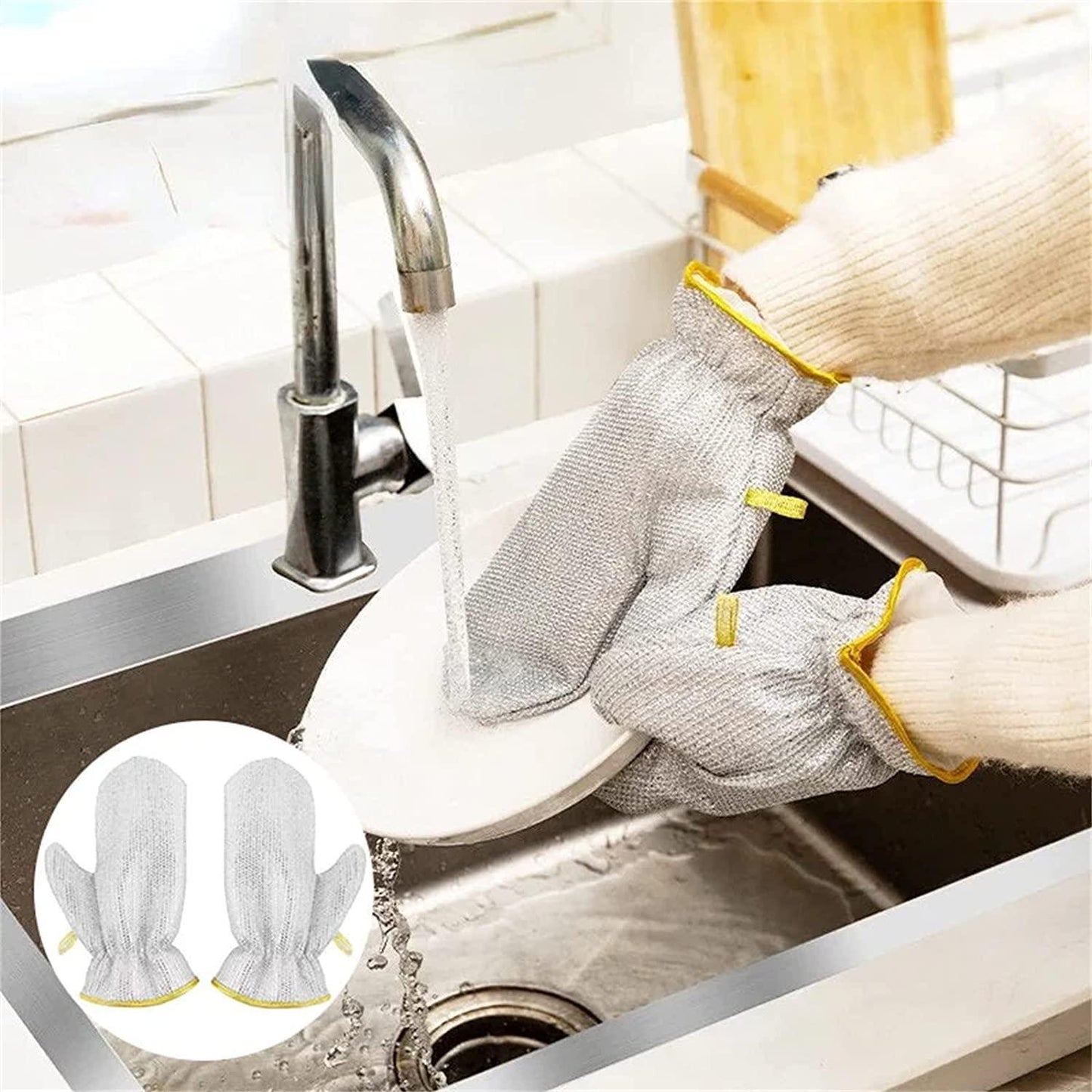 SilverSoftâ„¢ Bamboo Dish Gloves (Set of 2)