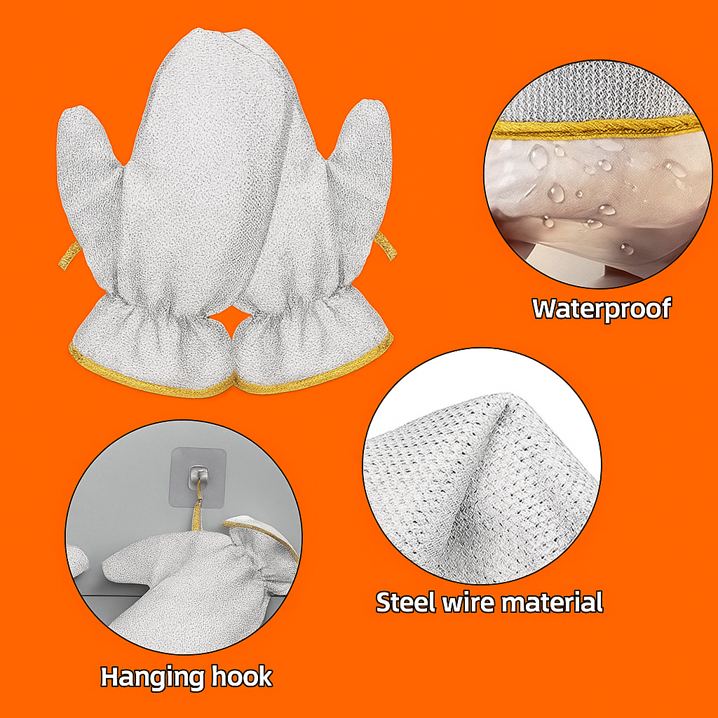 SilverSoftâ„¢ Bamboo Dish Gloves (Set of 2)