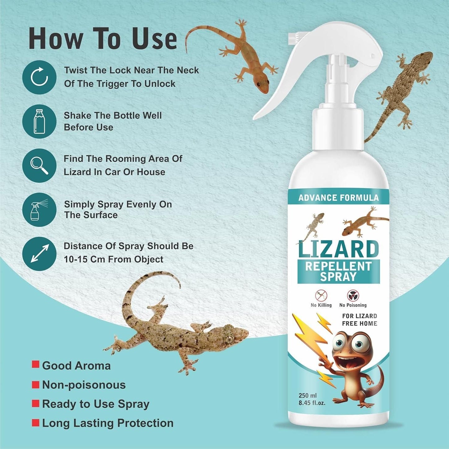 HomeShield™ Anti-Lizard Spray 250ML (Buy 1 Get 1 FREE)