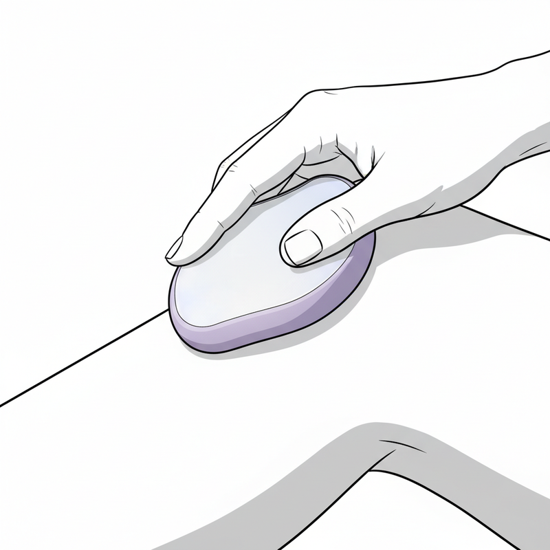 STEP 2: Hold the Eraser Flat