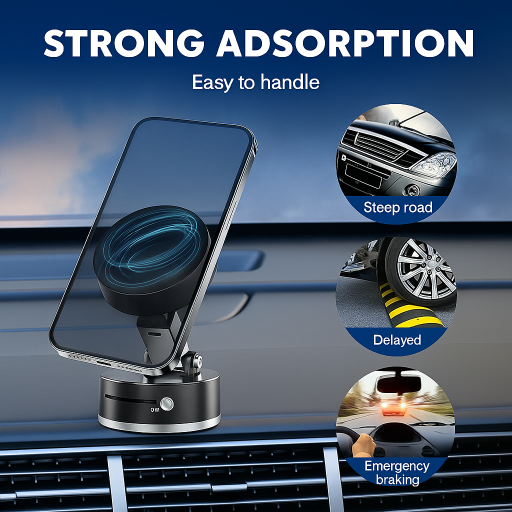 Buzzbay™ Vacuum Magnetic Suction Phone Holder